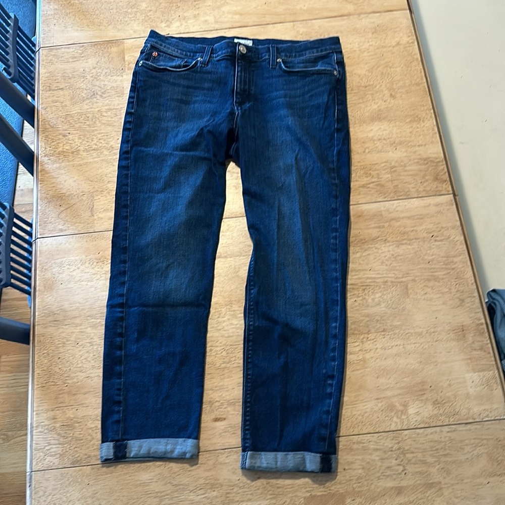 Hudson women’s jeans size 32.-Krista straight crop with roll cuff. GUC.